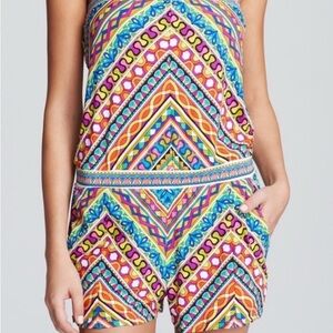 Trina Turk Multicolor Geometric Swim Coverup